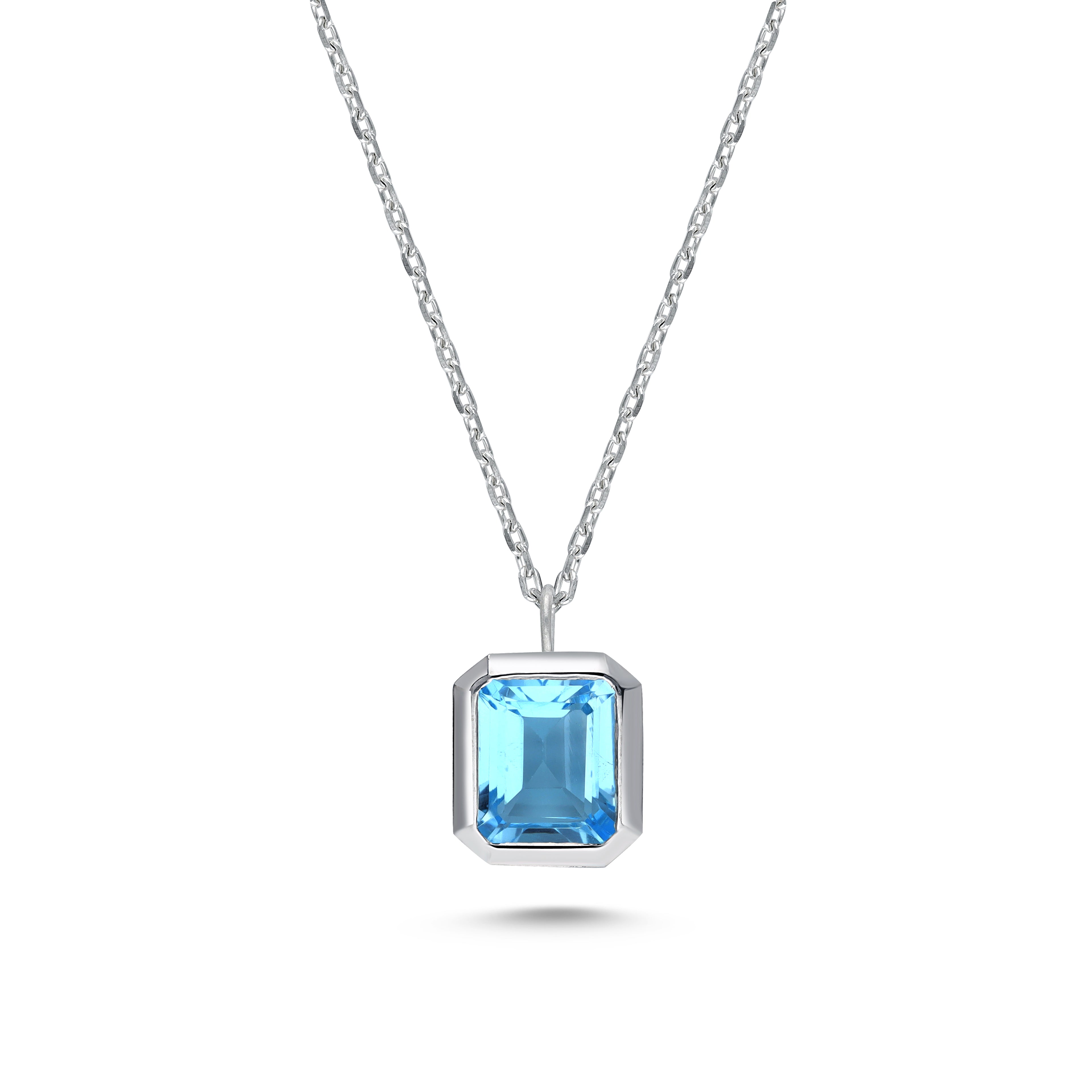 Sky Blue Topaz Necklace