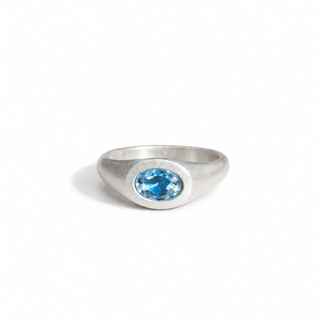 Swiss Topaz Pinky Ring